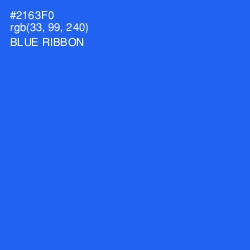 #2163F0 - Blue Ribbon Color Image
